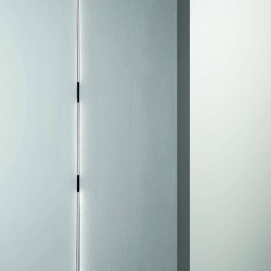 Ideal lux deva wide inner faretto lineare per binario magnetico led 16w 3000k 90cm luce diffusa nero