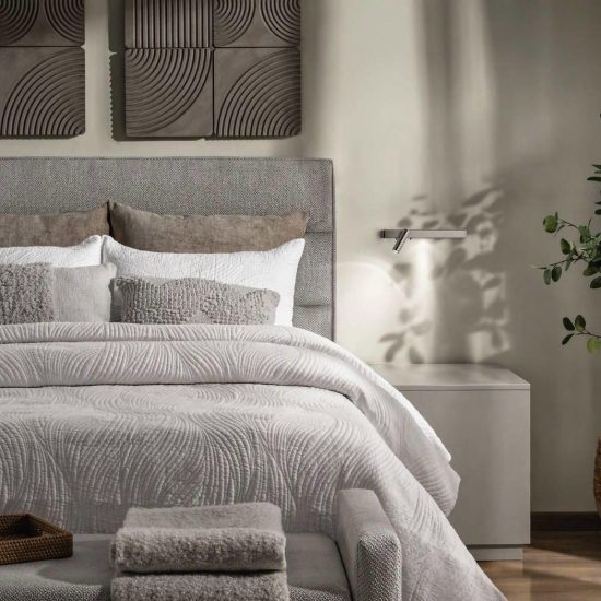 Ideal lux bonne nuit-1 applique con faretto orientabile led 6,5w 22cm per comodino moderna nichel