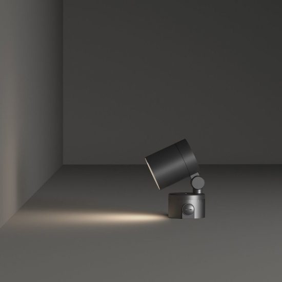 Ideal lux o-zone faretto da esterno prato orientabile led 19w 3000k 8,4cm cilindrico moderno nero