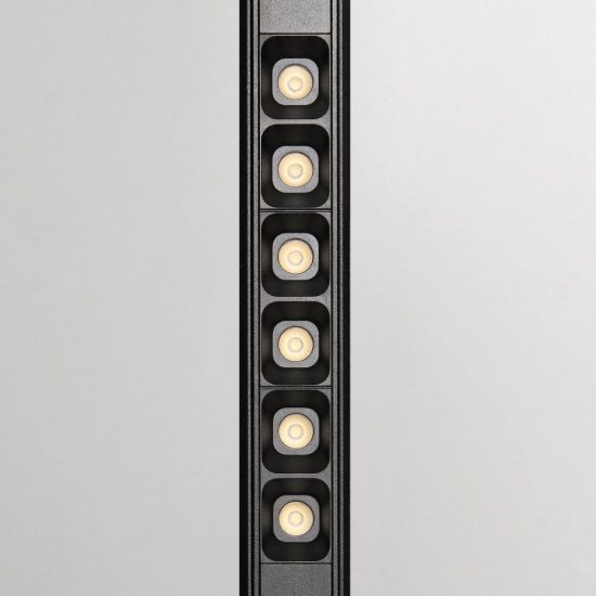 Ideal lux ego accent faretto lineare per binario led 13w 2700k 28,4cm on-off nero