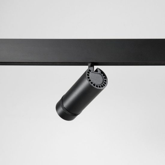 Ideal lux ego faretto per binario 48v orientabile con zoom led 10w 4000k dali nero