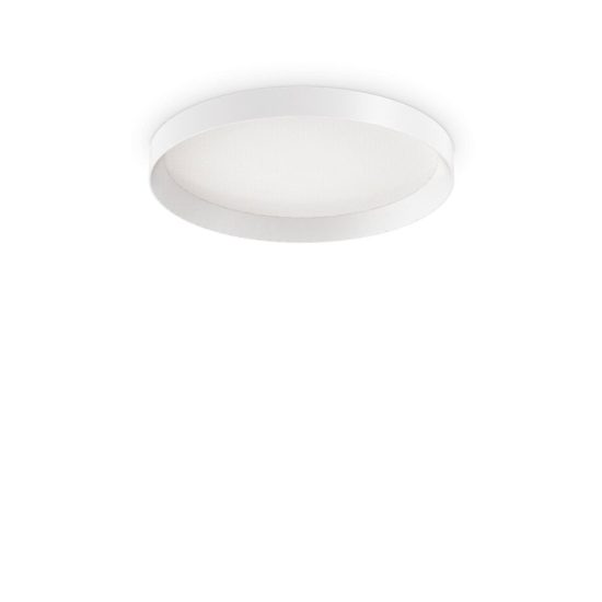 Ideal lux fly plafoniera led 18w 2700k 35cm per cabina armadio moderna bianca