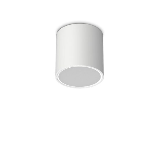 Ideal lux techo faretto da esterno soffitto gu10 15 cm moderno bianco ip54