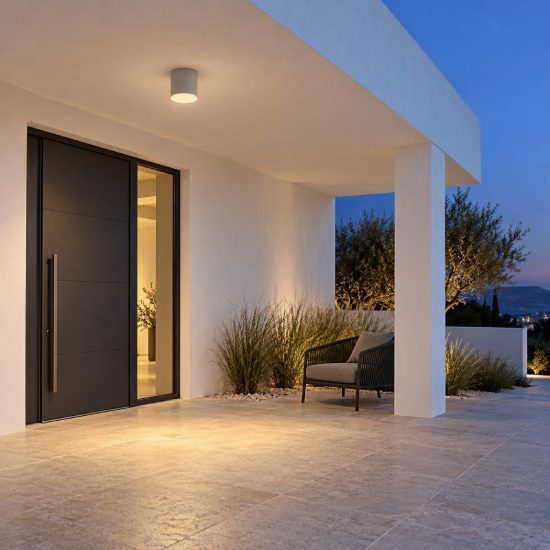 Ideal lux techo faretto da esterno soffitto gu10 15 cm moderno grigio ip54