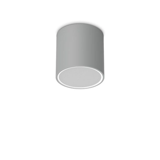 Ideal lux techo faretto da esterno soffitto gu10 15 cm moderno grigio ip54