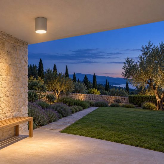 Ideal lux techo faretto da esterno soffitto gu10 9 cm moderno grigio ip54