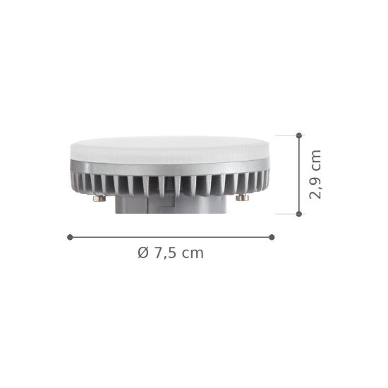 Ideal lux lampadina led gx53 a disco 9w 2700k bianca confezione 10 pezzi