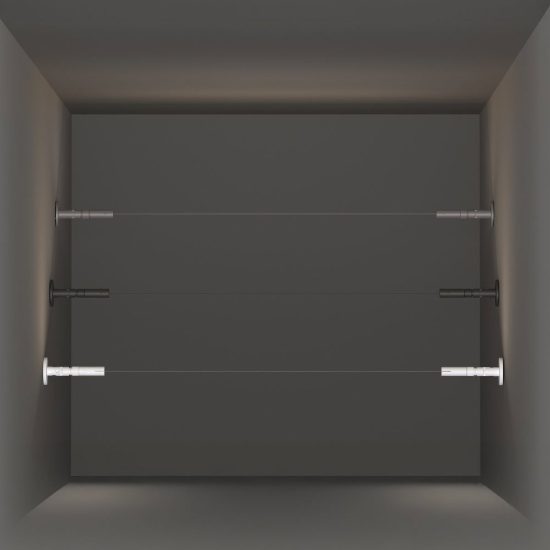 Ideal lux tesi nastro flessibile in acciaio da tendere 8mmx5m per strisce led acciaio