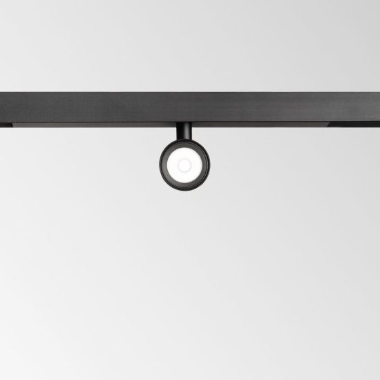 Ideal lux stick faretto per binario magnetico 48v orientabile led 3w 2700k nero