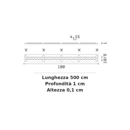 Ideal lux striscia led 24v smd 240 led/m 10w/m 2700k ip20 5m
