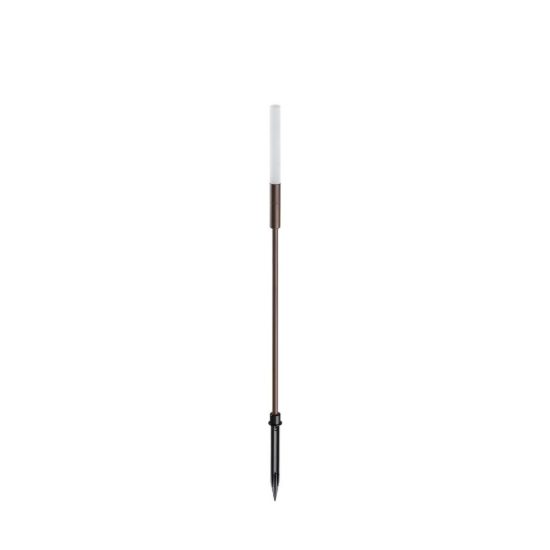 Ideal lux twiggy paletto da esterno giardino led 1,5w 3000k 74cm cilindrico moderno caffè