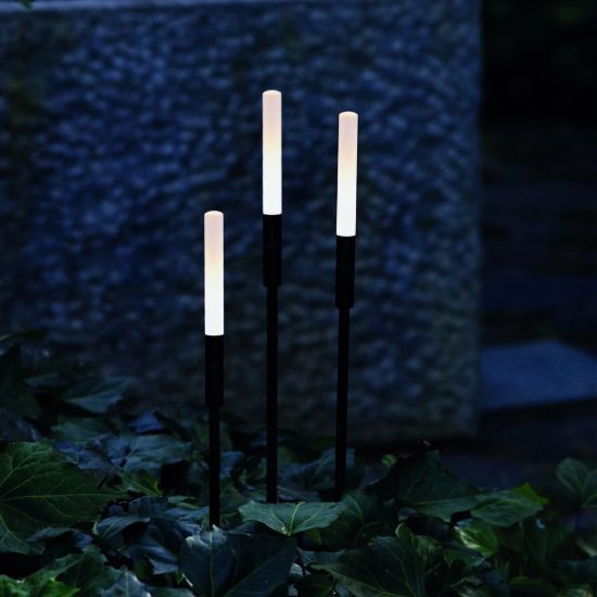 Ideal lux twiggy paletto da esterno giardino led 1,5w 3000k 74cm cilindrico moderno nero