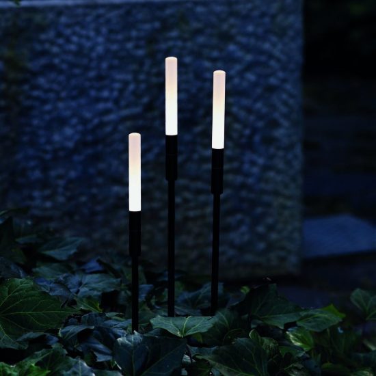 Ideal lux twiggy paletto da esterno giardino led 1,5w 3000k 99cm cilindrico moderno caffè