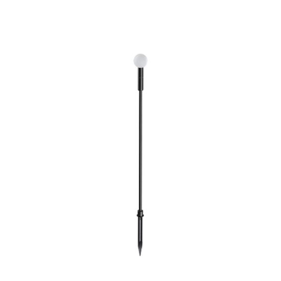 Ideal lux twiggy paletto da esterno giardino led 1,5w 3000k 90cm sferico moderno nero
