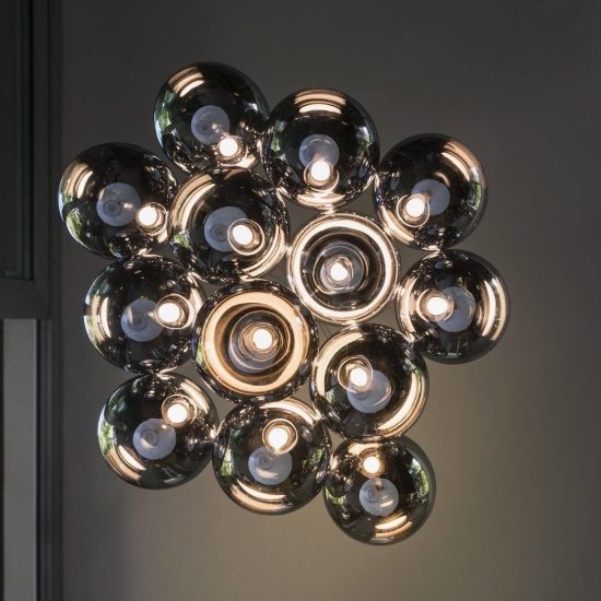 Ideal lux mapa sfera in vetro iridescente 10cm per sospensioni modulari