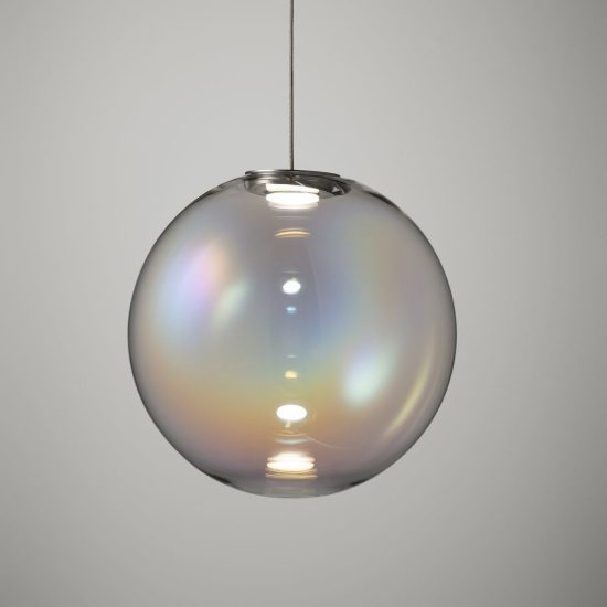 Ideal lux mapa sfera in vetro iridescente 10cm per sospensioni modulari
