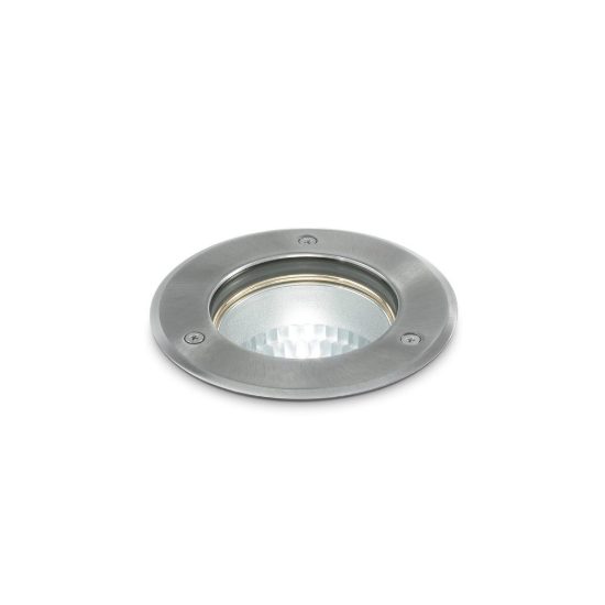 Ideal lux park faretto da incasso da esterno pavimento gu10 10,5cm rotondo acciaio
