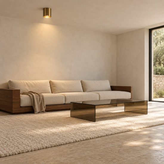 Ideal lux spike faretto da soffitto led 10w 3000k cilindrico 10 cm moderno ottone