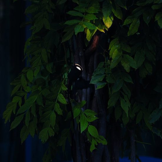 Ideal lux koala faretto da esterno giardino orientabile led 7w 3000k con cinghia moderno nero ip65