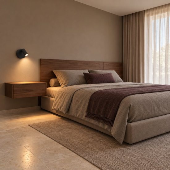 Ideal lux elf applique con faretto orientabile led 3w 3000k 8,5cm per comodino moderna nera