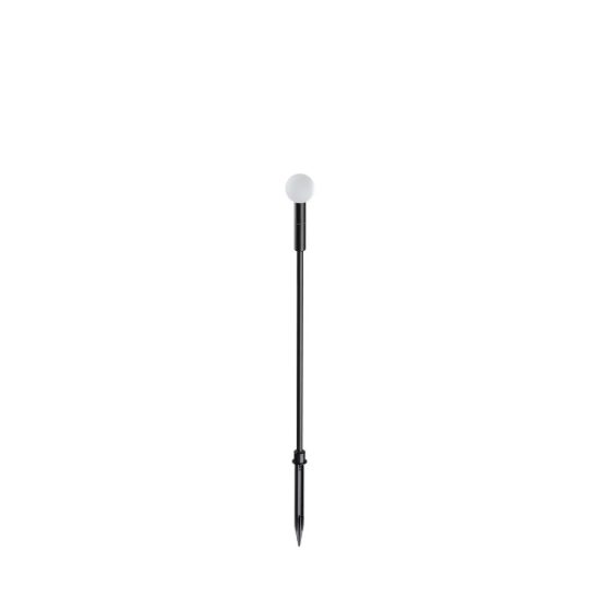 Ideal lux twiggy paletto da esterno giardino led 1,5w 3000k 65cm sferico moderno nero