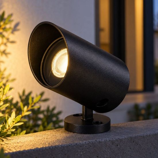 Ideal lux koala faretto da esterno giardino orientabile led 7w 3000k 4,9cm cilindrico moderno nero
