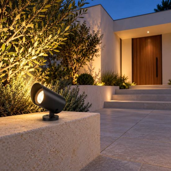 Ideal lux koala faretto da esterno giardino orientabile led 7w 3000k 4,9cm cilindrico moderno nero