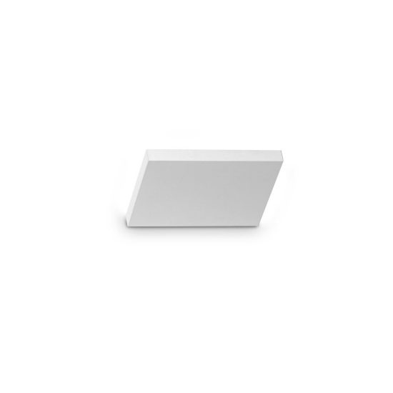 Ideal lux block applique rettangolare led 10w 3000k dimmerabile 15cm per soggiorno moderna bianca
