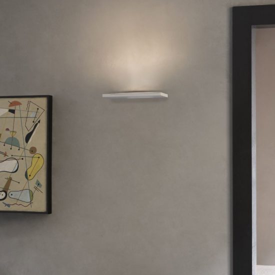 Ideal lux block applique rettangolare led 10w 3000k dimmerabile 15cm per soggiorno moderna bianca