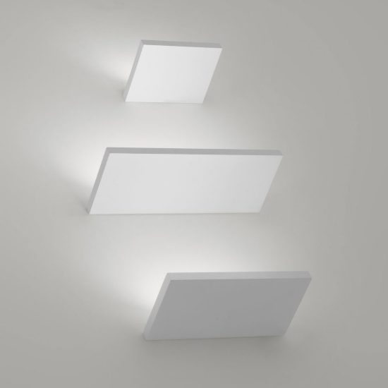 Ideal lux block applique rettangolare led 10w 3000k dimmerabile 15cm per soggiorno moderna bianca