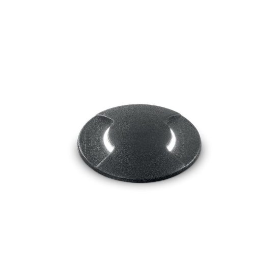 Ideal lux way segnapasso da esterno pavimento a luce doppia gx53 12cm rotondo nero