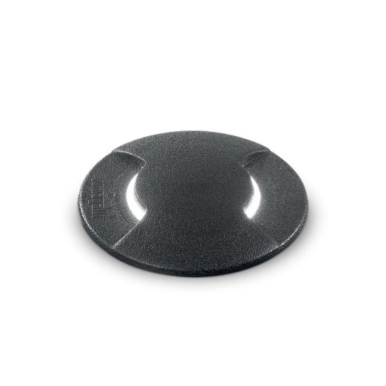 Ideal lux way segnapasso da esterno pavimento a luce doppia gx53 16cm rotondo nero