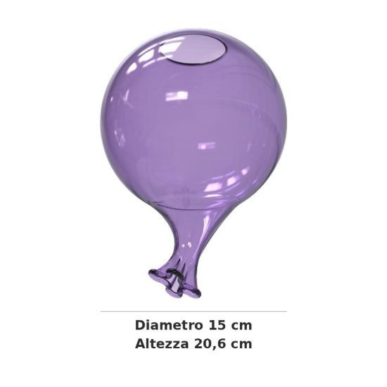 Ideal lux clown diffusore in vetro viola