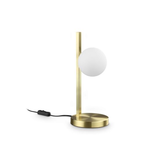 Ideal lux binomio abat-jour da comodino g9 led 3w 37,5cm per camera da letto contemporanea ottone