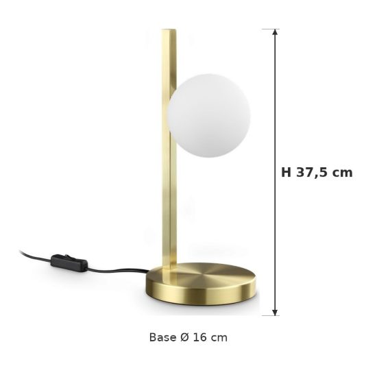 Ideal lux binomio abat-jour da comodino g9 led 3w 37,5cm per camera da letto contemporanea ottone