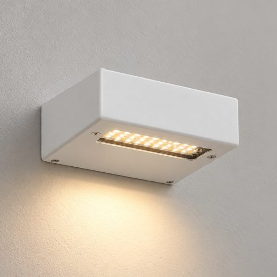 Ideal lux tab applique quadrata led 24w 3000k 10 cm moderna bianca