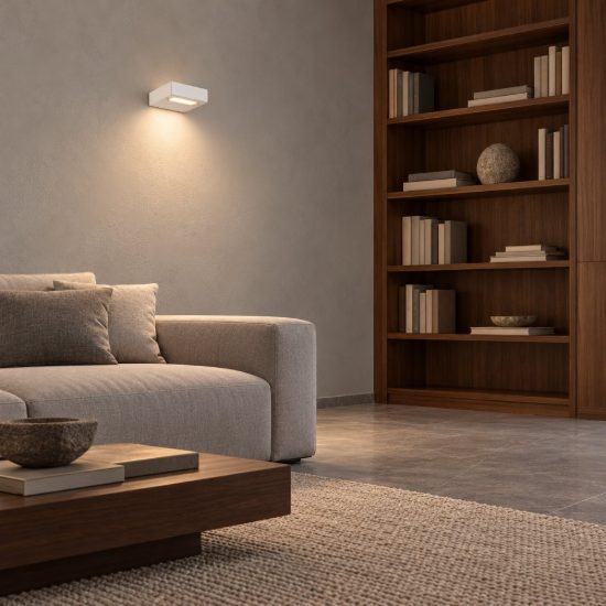 Ideal lux tab applique quadrata led 24w 3000k 10 cm moderna bianca