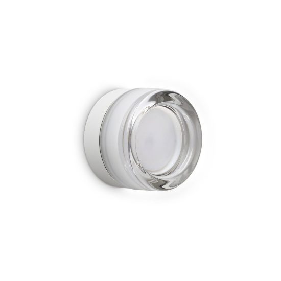 Ideal lux lolly applique in vetro gx53 led 9w 10,5cm per soggiorno contemporanea trasparente ip44