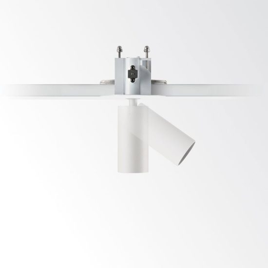 Ideal lux beyond cornice tonda con bordo per faretti da incasso 7w bianca