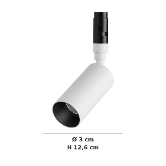 Ideal lux beyond sorgente led orientabile per faretti da incasso e semi-incasso 7w 3000k 3cm bianco