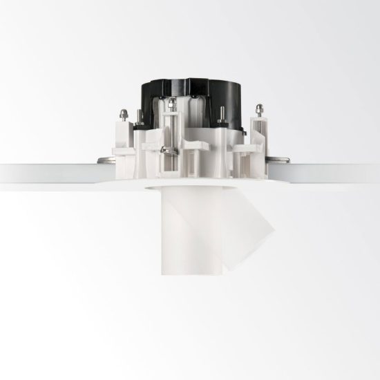 Ideal lux beyond cornice tonda senza bordo per faretti da incasso 10w bianca