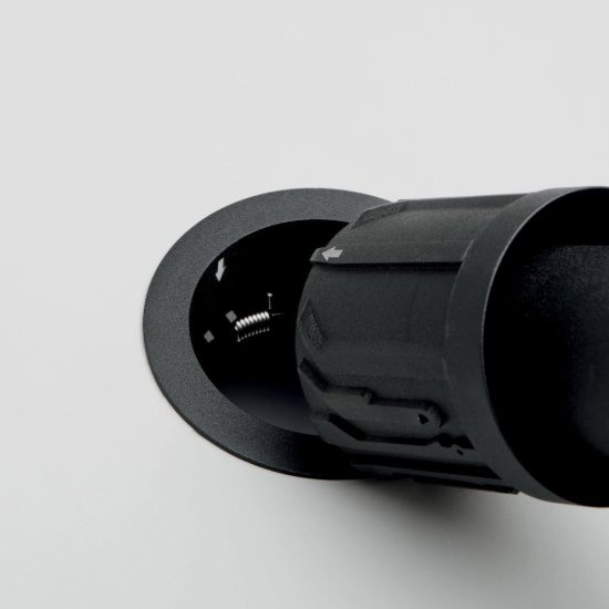 Ideal lux beyond sorgente led orientabile per faretti da incasso 10w 3000k 6,1cm nero