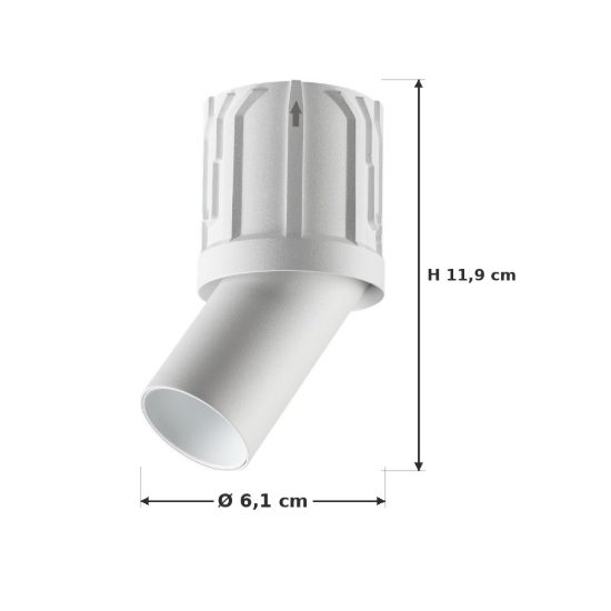 Ideal lux beyond sorgente led orientabile per faretti da incasso 10w 3000k 6,1cm bianco