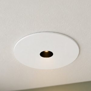 Ideal lux infinity faretto da incasso per cartongesso con bordo 7w 3000k foro 5,5cm rotondo bianco