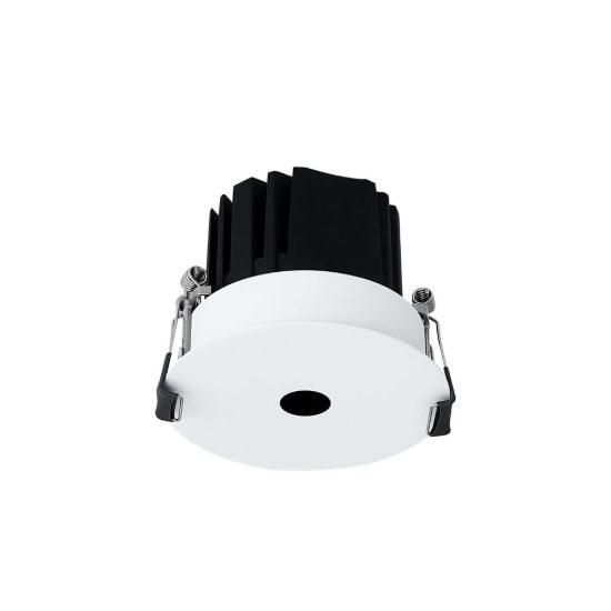 Ideal lux infinity faretto da incasso per cartongesso con bordo 7w 3000k foro 5,5cm rotondo bianco