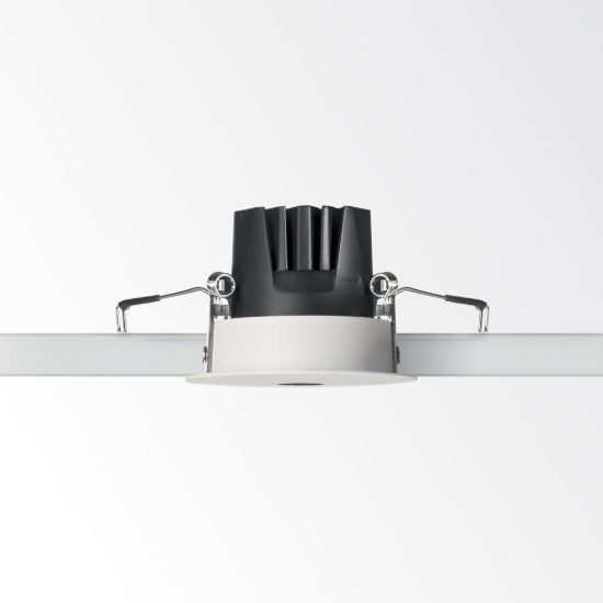 Ideal lux infinity faretto da incasso per cartongesso con bordo 7w 3000k foro 5,5cm rotondo bianco