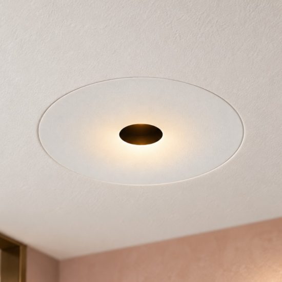 Ideal lux infinity faretto da incasso per cartongesso senza bordo 7w 3000k foro 6cm rotondo bianco