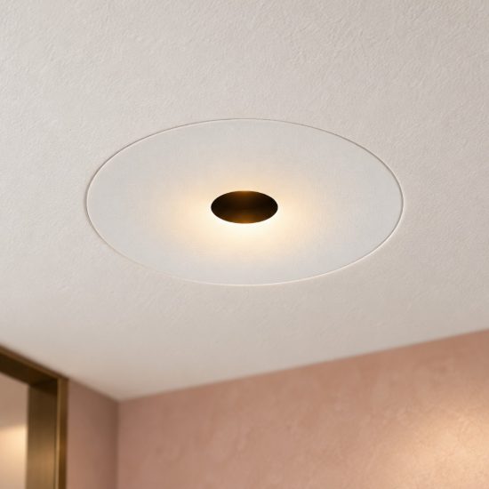 Ideal lux infinity faretto da incasso per cartongesso senza bordo 12w 3000k foro 8cm rotondo bianco