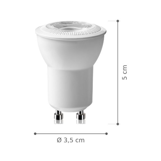 Ideal lux lampadina led gu10 spot 4w 3000k dimmerabile bianca confezione 10 pezzi
