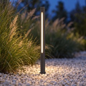 Ideal lux jedi paletto da esterno giardino led 7w 3000k 40cm lineare moderno antracite